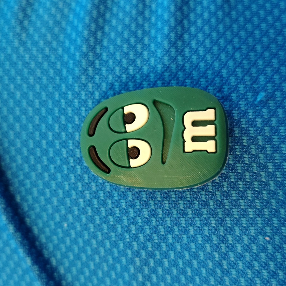 Green M&M Croc Charm